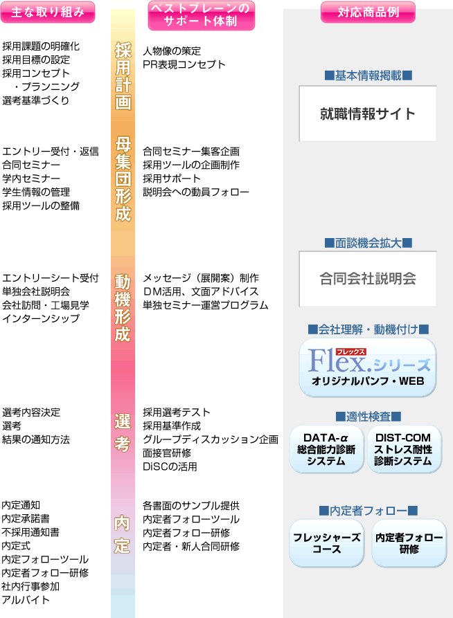 新卒採用の流れ